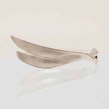 Zoltan Popovits brooch "Antares" in silver from 2002, as well as a silver ring from 2006, Lapponia.