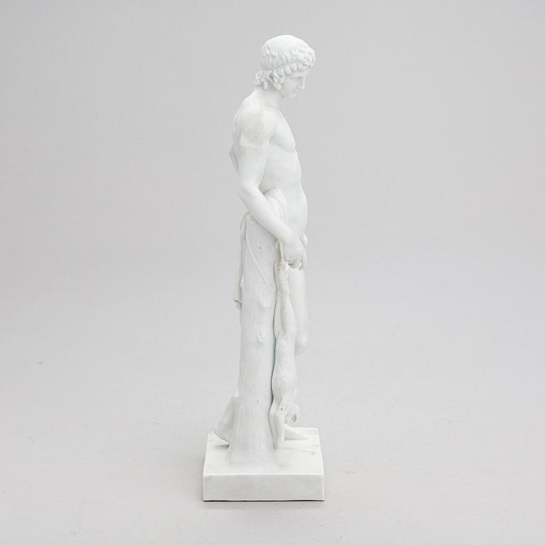 Bertel Thorvaldsen, efter. skulptur, "Adonis", Bing & Gröndahl, Danmark.
