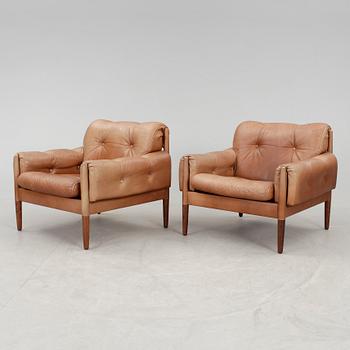 FÅTÖLJER,  ett par, 1960-tal.
