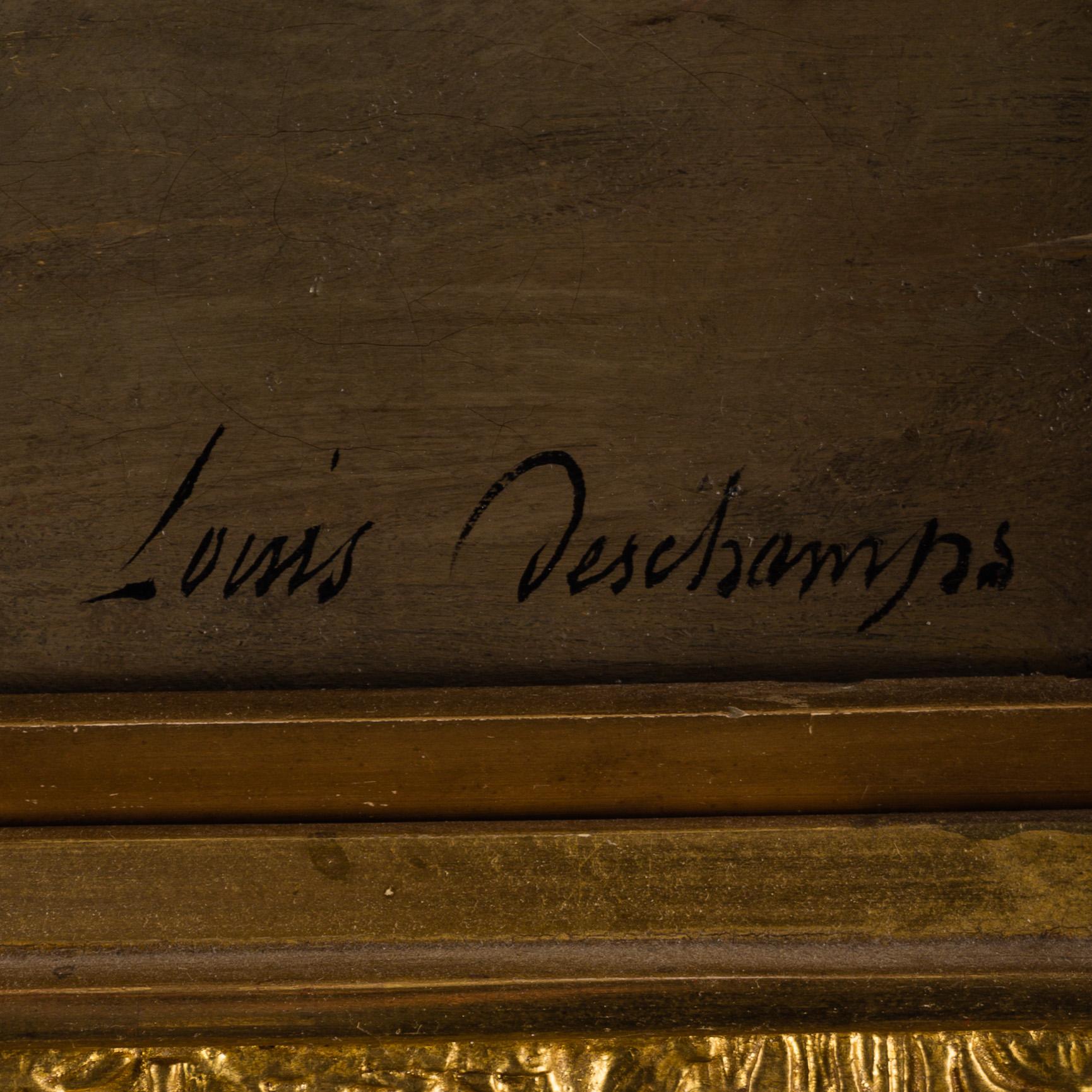 LOUIS DESCHAMPS, oil on canvas, signed Louis Deschamps.