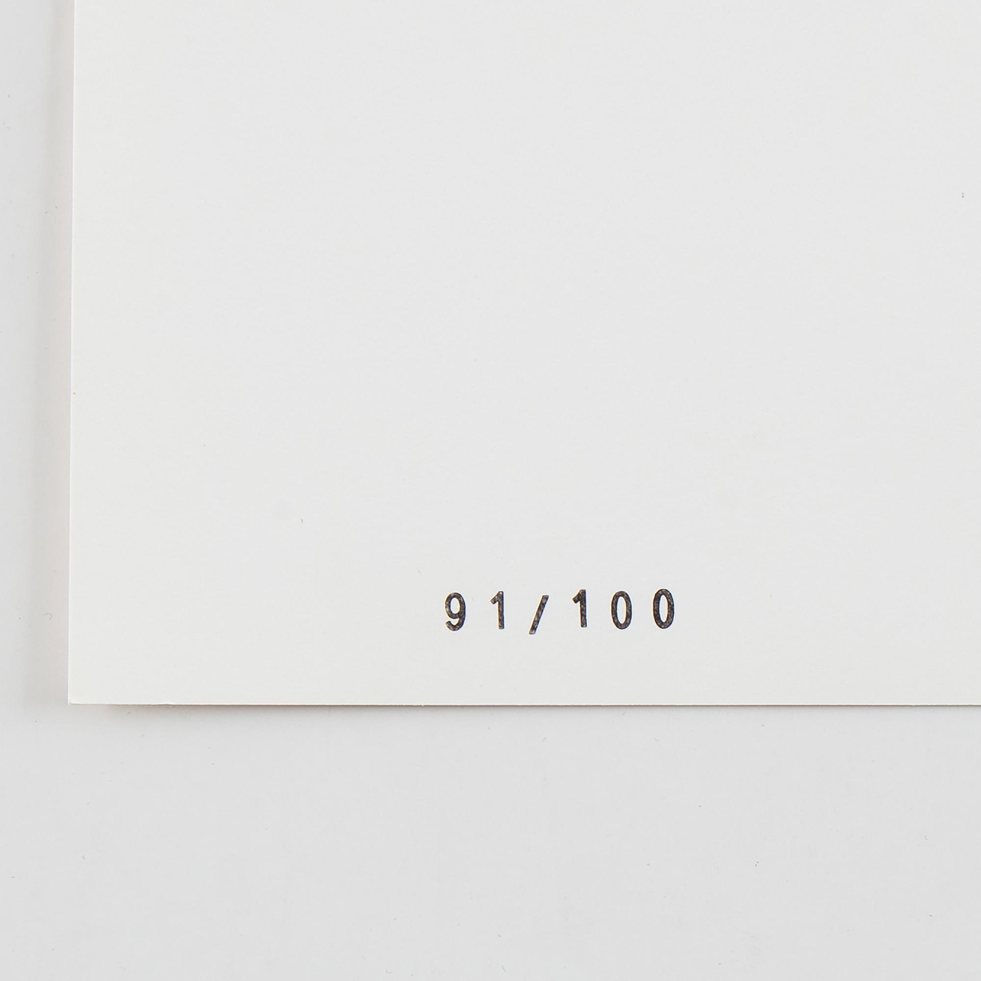 Martin Wickström, pigment print, signed 91/100.