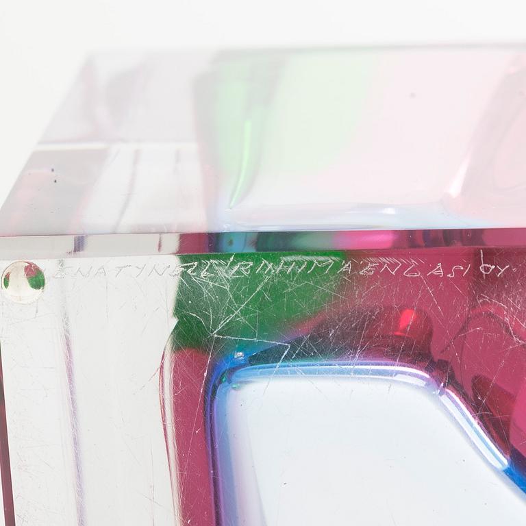 Helena Tynell, a glass vase, signed Helena Tynell Riihimäen Lasi Oy.