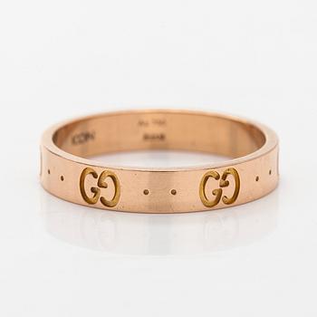Gucci, an 18K gold 'Gucci Icon' ring.
