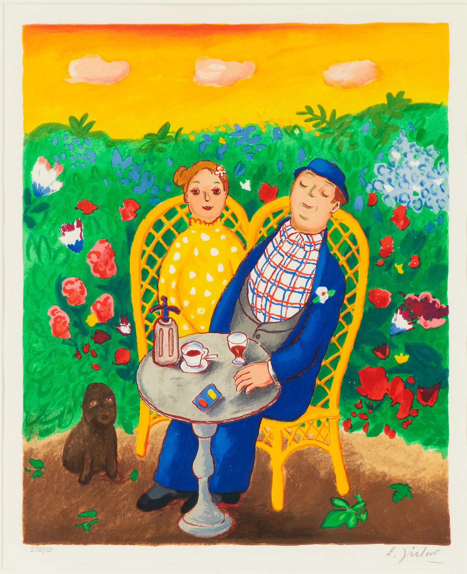 Lennart Jirlow, I trädgården.