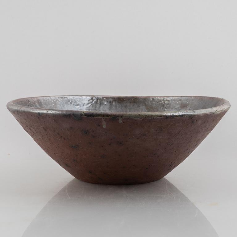 Rolf Palm, a stoneware bowl, Mölle 1963.
