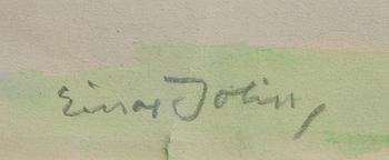 EINAR JOLIN, akvarell, sign.