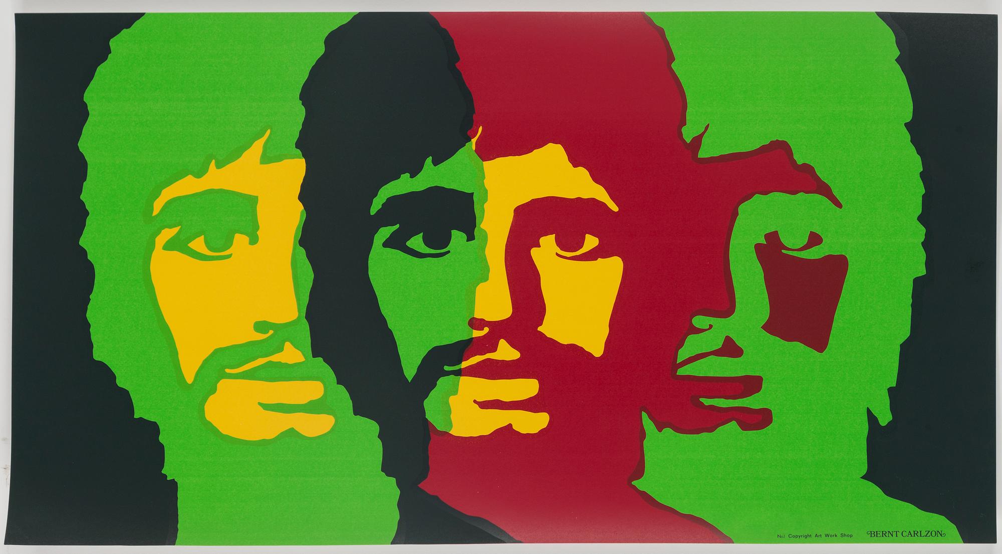 A silk screen poster from Art Work Shop, circa 1970.