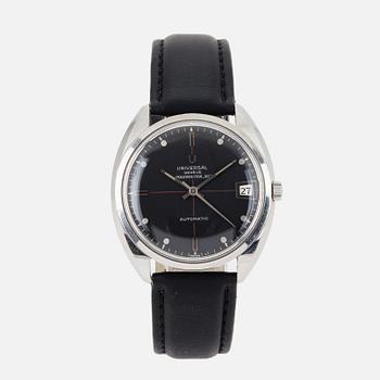 UNIVERSAL, Genève, Polerouter NS (Swiss T), wristwatch, 35 mm.