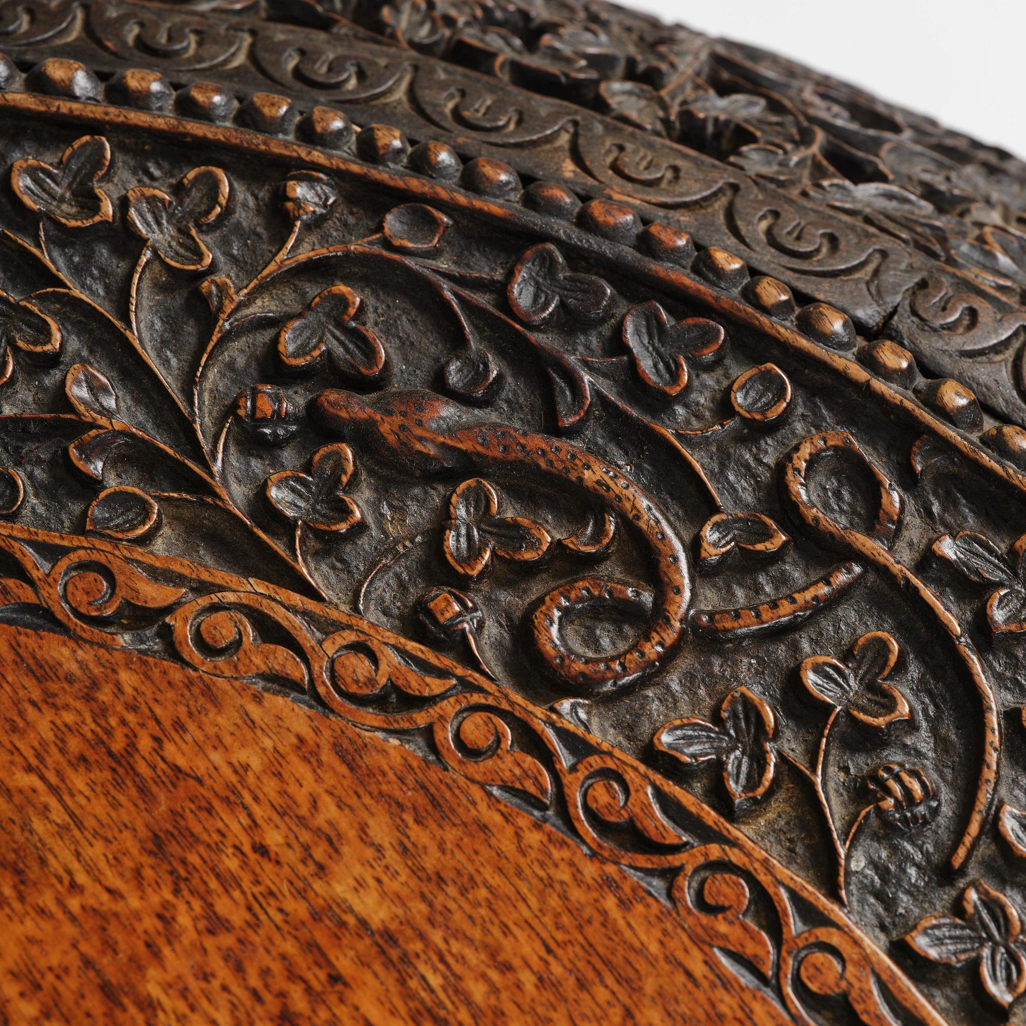 An Indian 'blackwood' occasional table, Bombay Presidency, around 1880.