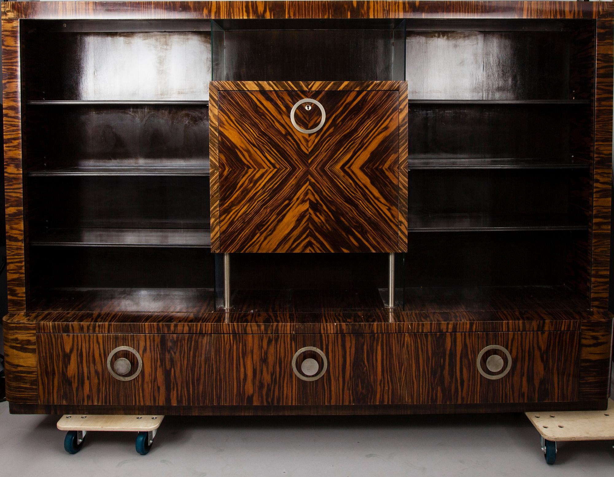BARSKÅP/BOKHYLLA, Art Deco, 1920-tal.