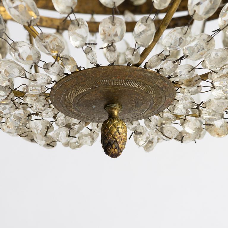 a Swedish chandelier, late 18th century.