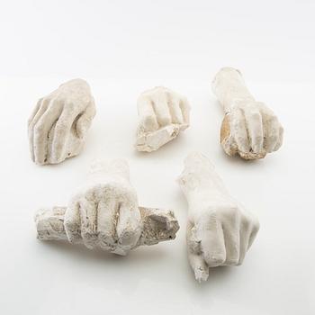 Nils Möllerberg, models for sculptures parts of 5 pcs.