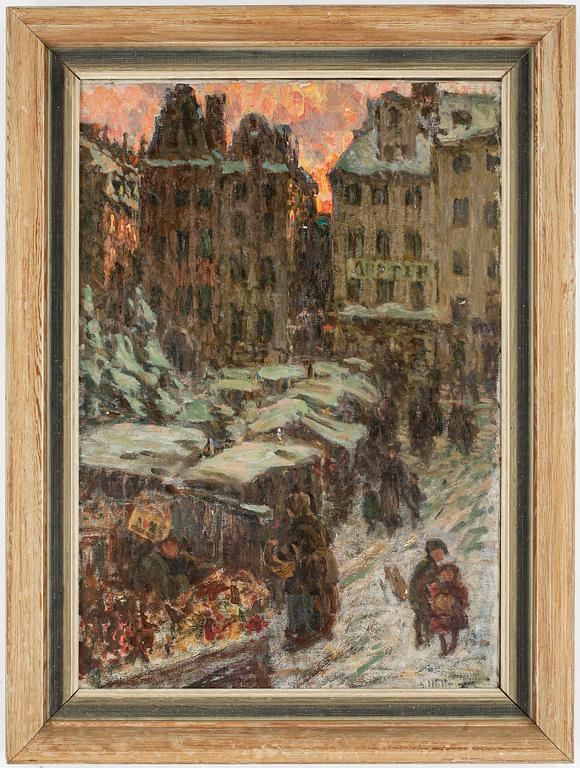 GERDA WALLANDER, olja på duk, signerad.