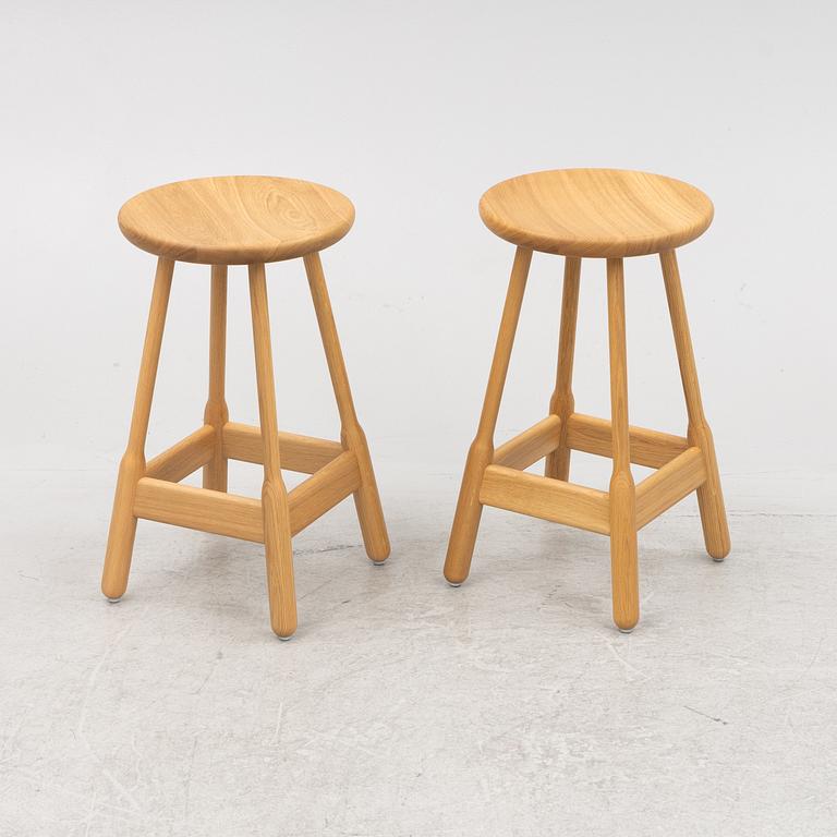 Chris Martin, a pair of contemporary 'Albert Bar Stools', Massproductions.