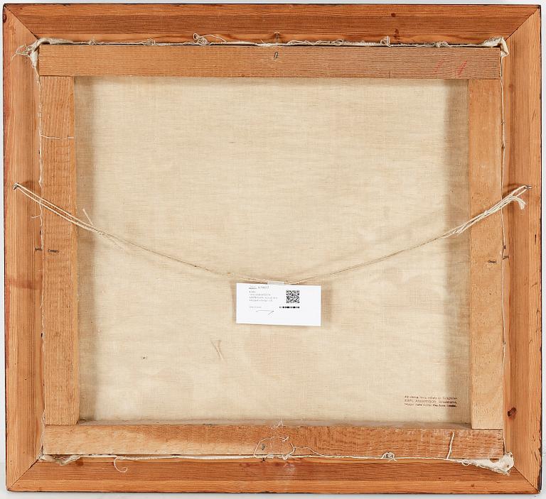 KARL "XYLOGRAFEN"ANDERSSON, olja på duk. Intygad a tergo på stämpel.