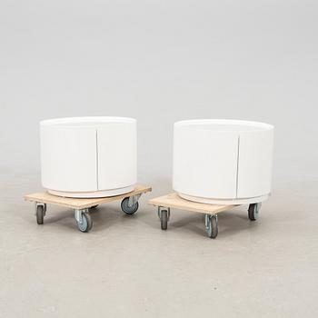 Side table/Bedside table, a contemporary pair.