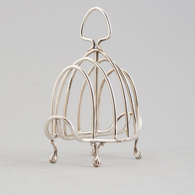 NATHAN & HAYES, Toastrack, silver, Chester, 1907.