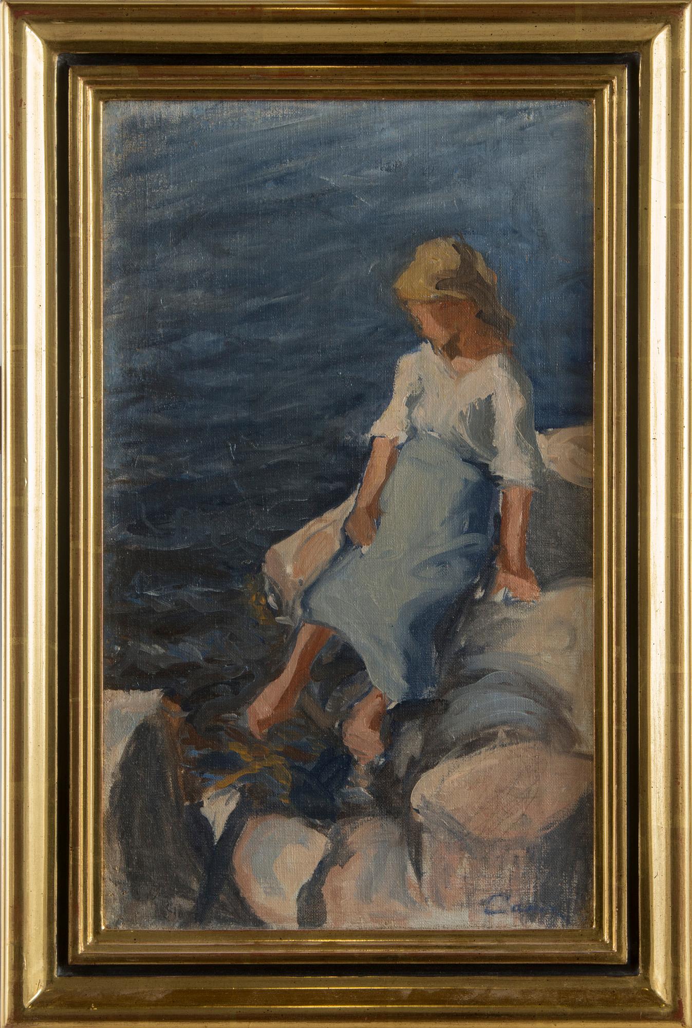 Alvar Cawén, Flicka vid stranden.