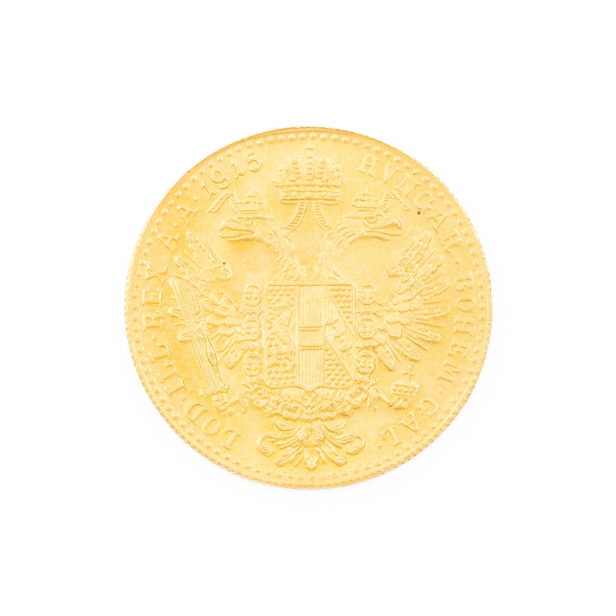 Guldmynt, Österrike-Ungern, 1 Ducat, 1915.
