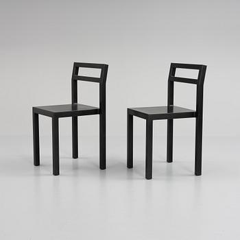 Boris Berlin/Poul Christiansen, stolar,  6 stycken, "Non", Komplot design, Källemo, 2000-tal.