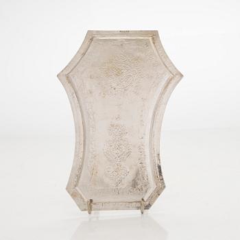 A Persian miniature silver samovar, first half/mid-20th century, Finnish import marks, Helsinki 1953.