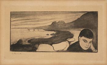 805. Edvard Munch, efter, "Melankoli".