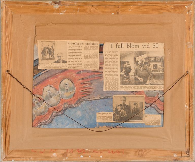 Ragni Cawén, oil on panel, signed.