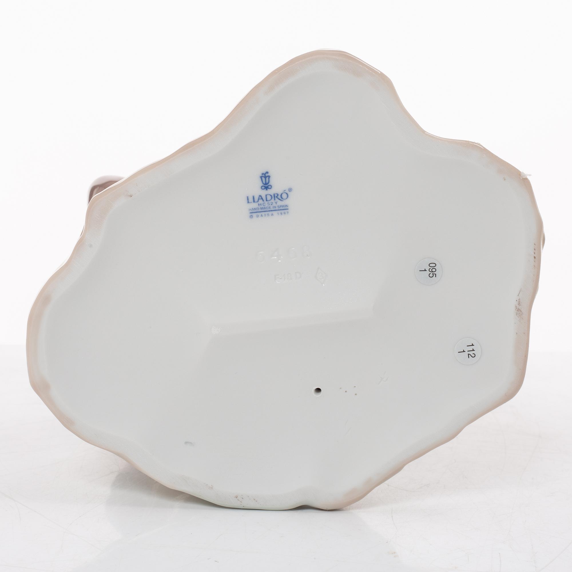 Lladro, two figurines, Salvador Furió, "A fishing lesson", and José Puché, "Fishing with gramps", Spain.