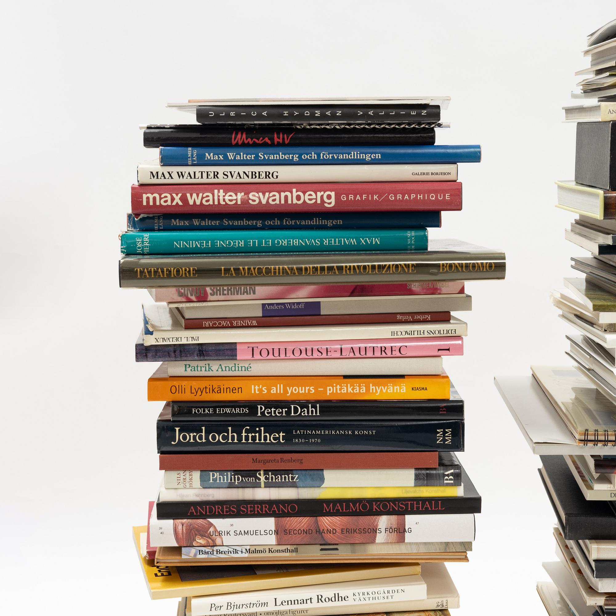 Lars Wetterling's art library.
