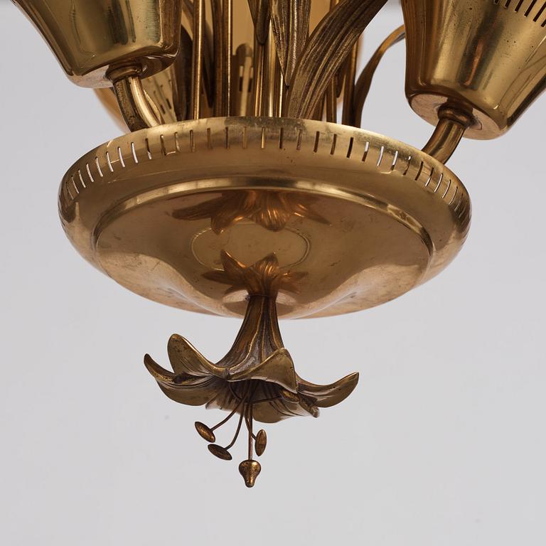 Bröderna Malmströms
metallvarufabrik., a pair of ceiling lamps, Swedish Modern, Malmö 1940's.