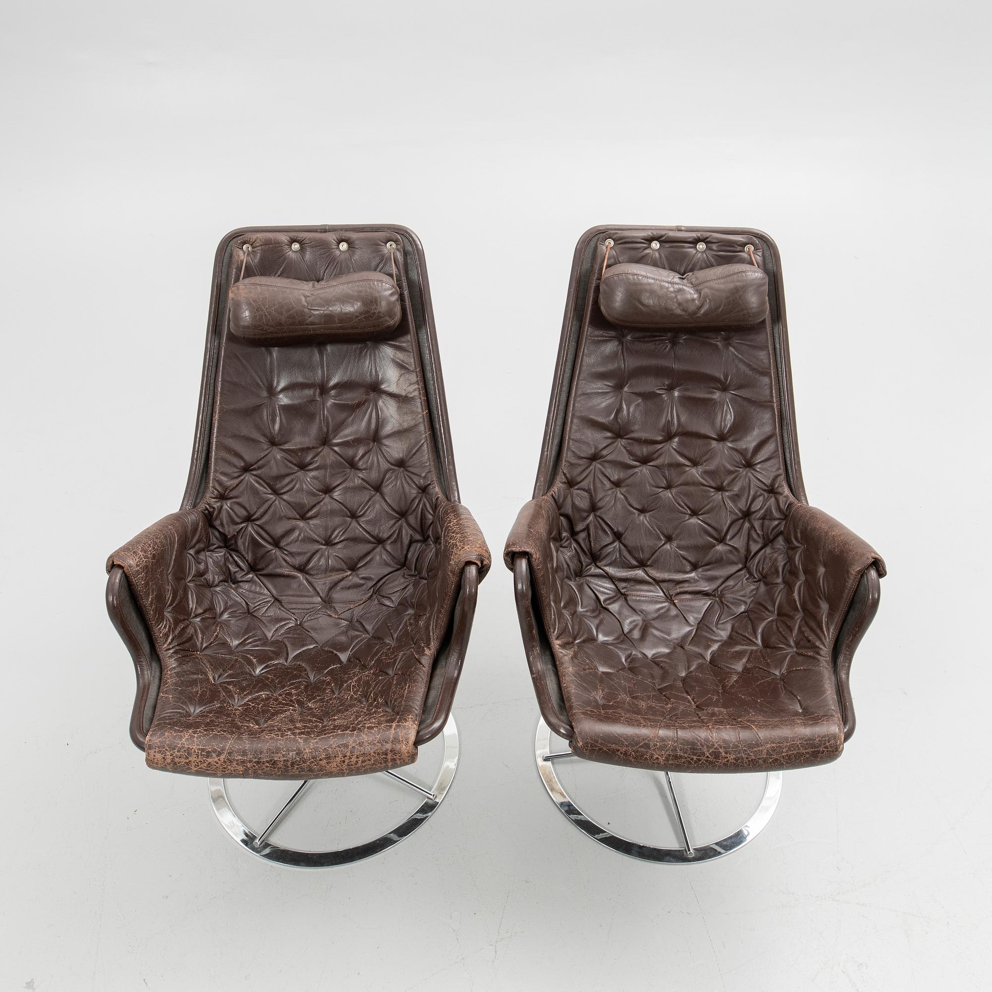 Bruno Mathsson, armchairs, a pair, "Jetson" Dux, second half of the 20th century.