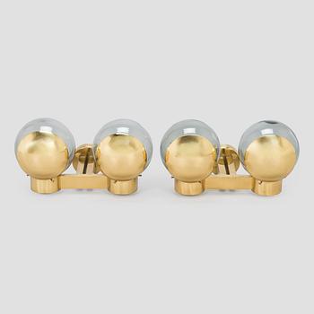 Lisa Johansson-Pape, a pair of mid-20th century model '19053' wall lights, for Orno.