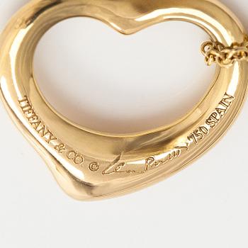Tiffany & Co, Elsa Peretti, an 18K gold "Open Heart" necklace.