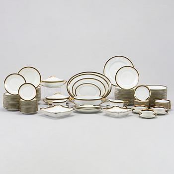 Ruoka-astiasto, 127 osaa, posliinia, "Botticelli" Rosenthal Selb Bavaria, ja Hutschenreuther, Saksa 1900-luvun puoliväli.