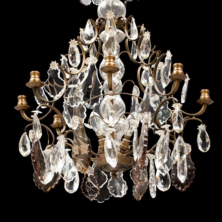 An early 20th Century rococo style chandelier.
