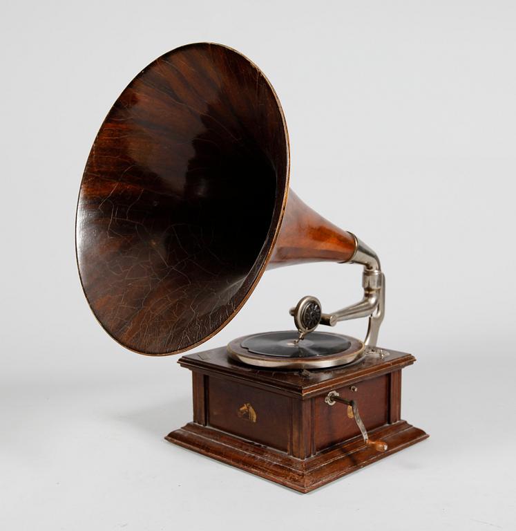 VEVGRAMMOFON, His Master's Voice, tidigt 1900-tal.