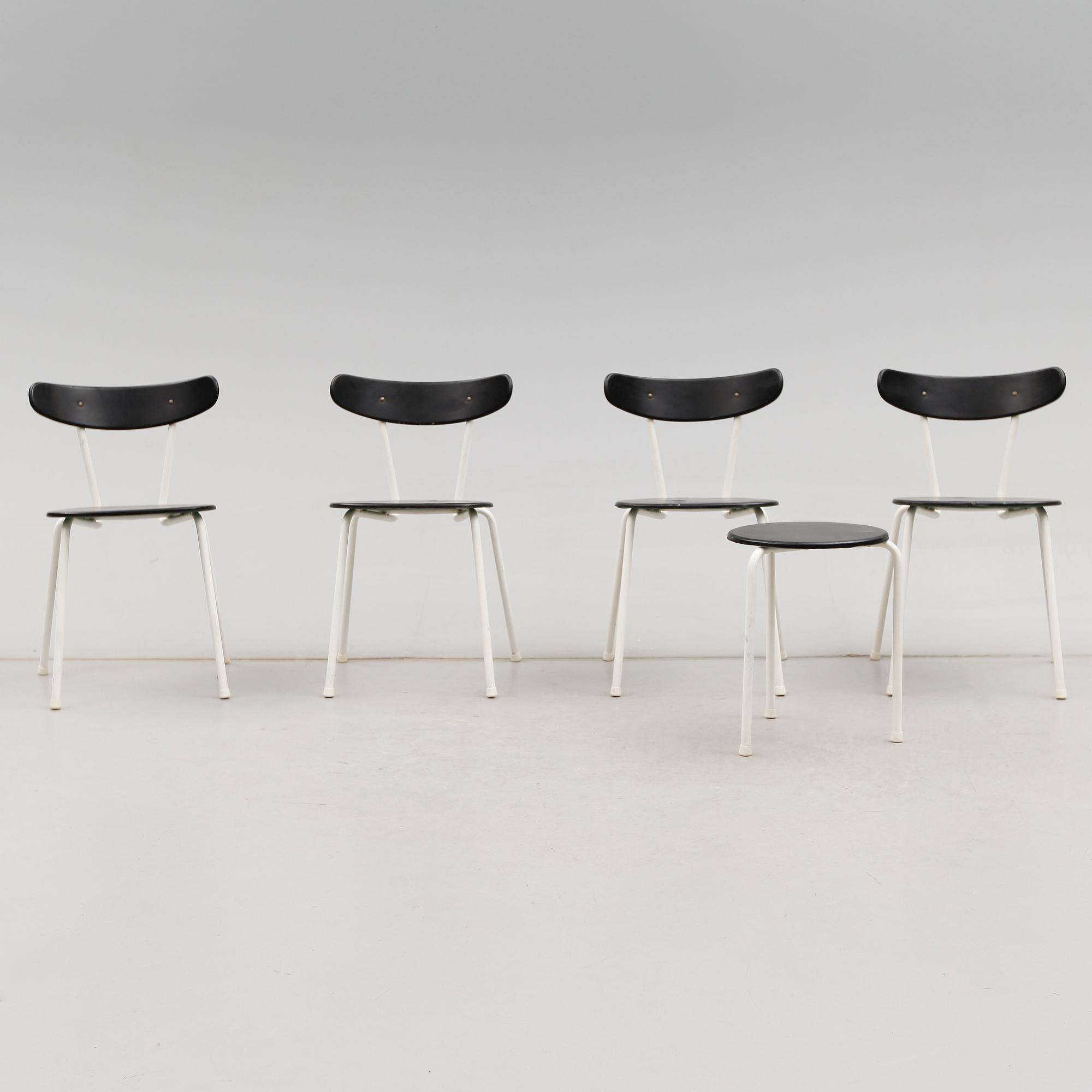 STOLAR 4 st OCH PALL, Herman Persson, Bjärnum, 1900-talets andra hälft.