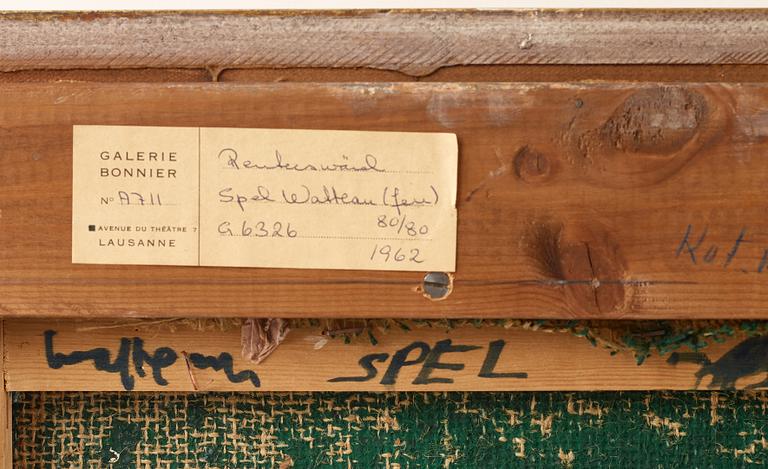 Carl Fredrik Reuterswärd, olja på duk, signerad och daterad 1961-62 a tergo.