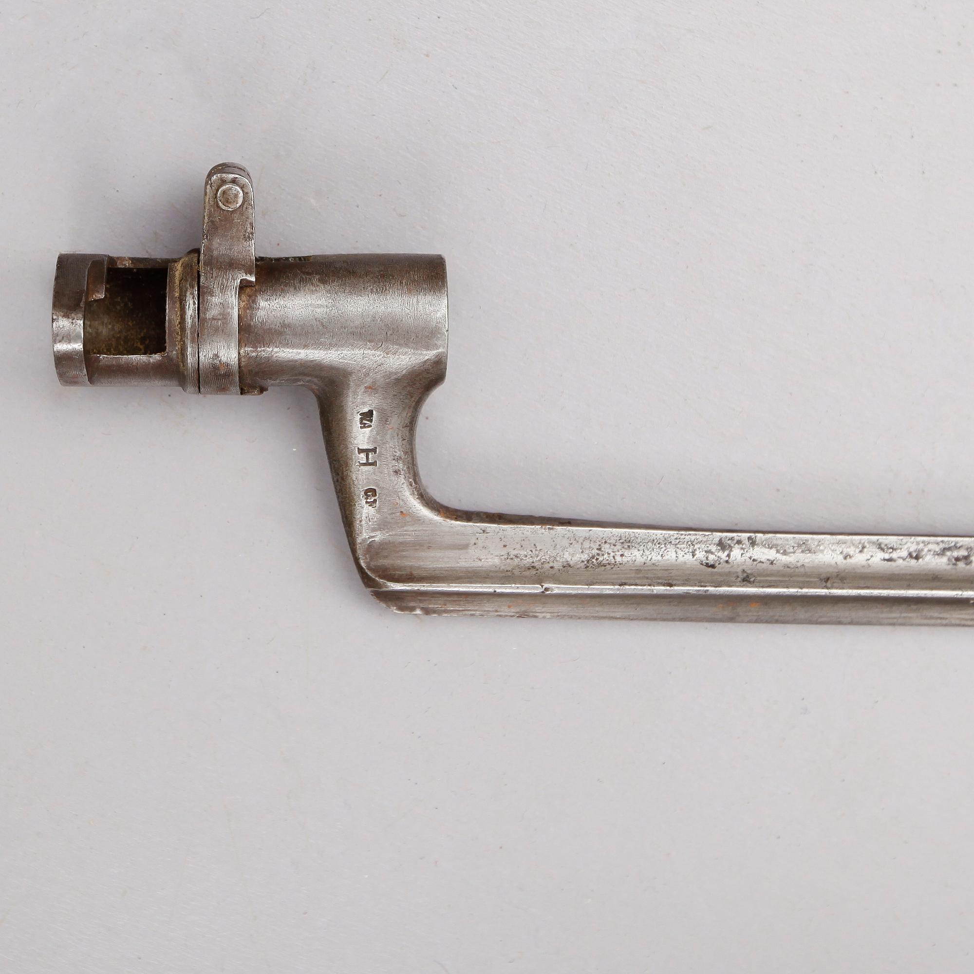 BAJONETTER, 3 st, stål, 1800-/1900-tal.
