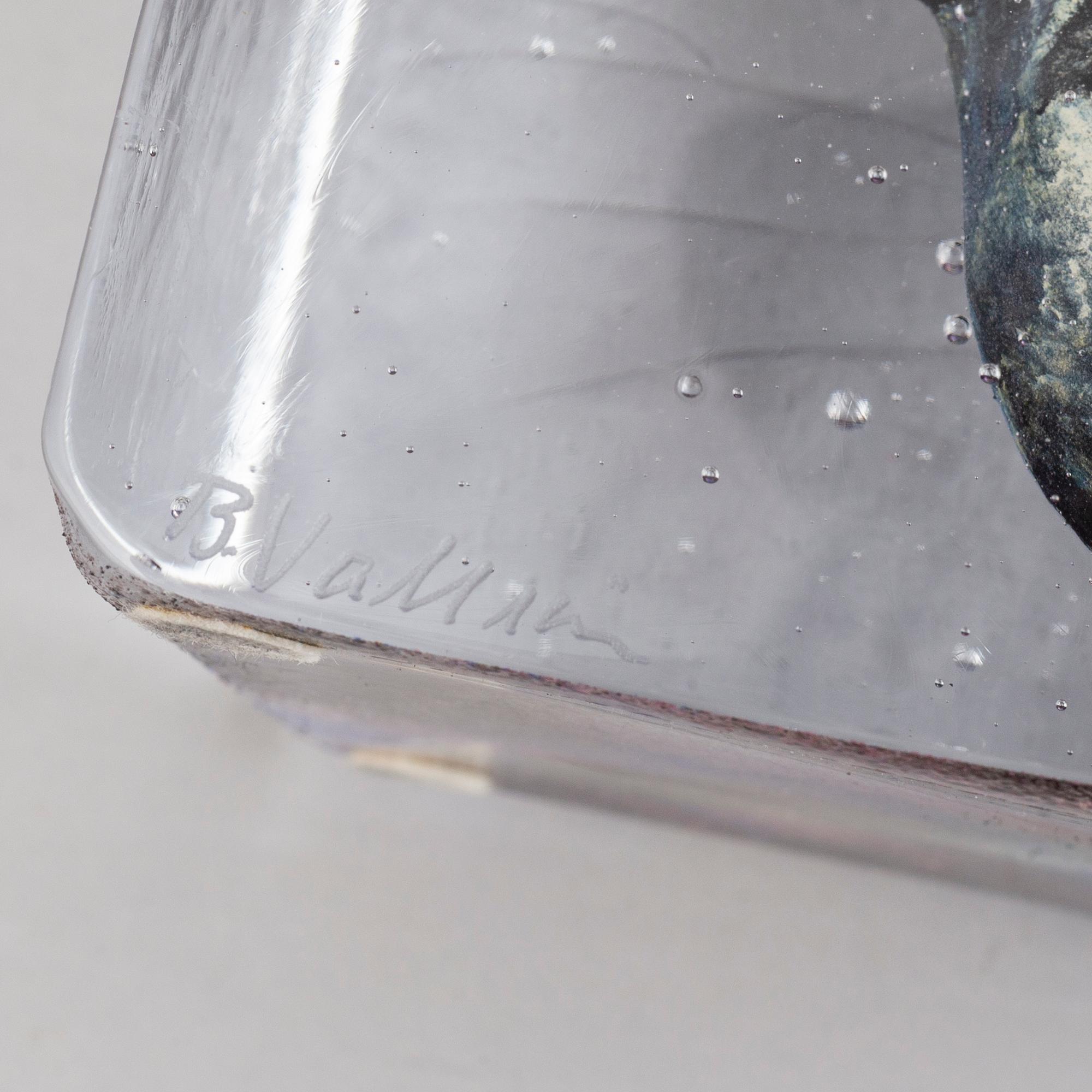 Bertil Vallien, a glass sculpture, numbered 8BV ATT 019005/1000, and signed  B. Vallien.