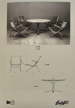 Bertil Fridhagen, fåtölj, "Limento", modell "5-168", Svenska Möbelfabrikerna, Bodafors, 1961.