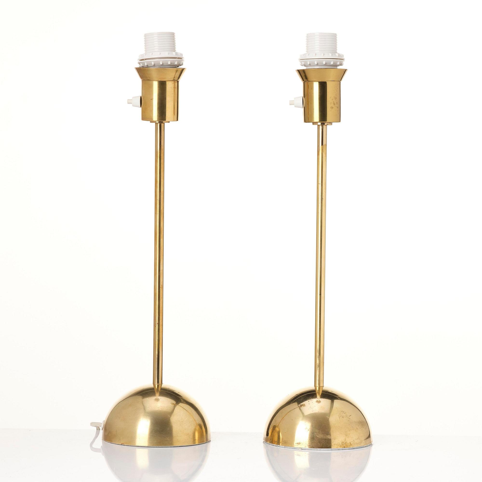 Eje Ahlgren, bordslampor, ett par, modell B 04, Bergboms, Malmö, 1960-tal.