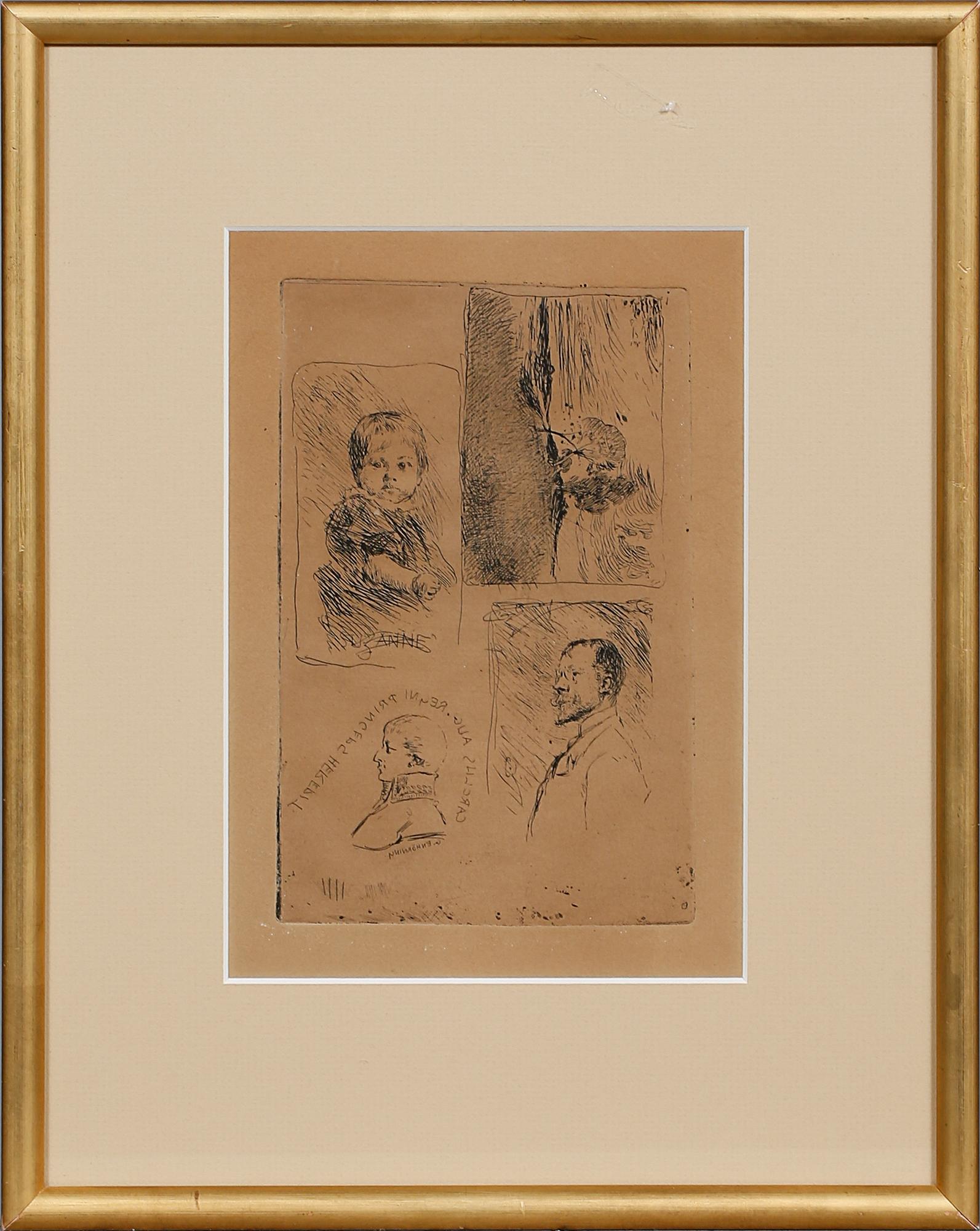 CARL LARSSON, 6 st, etsningar, osignerade.