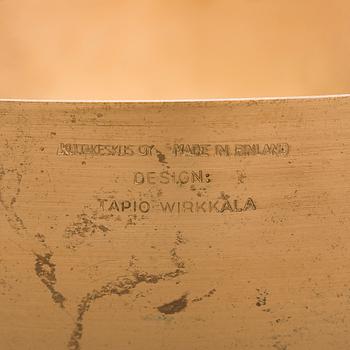 Tapio Wirkkala, Skål, brons, modell TW 476, märkt Design Tapio Wirkkala, Kultakeskus, Made in Finland.
