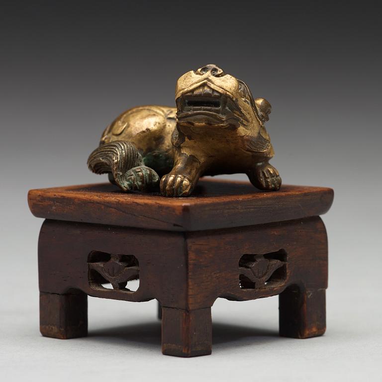 FIGURIN, brons. Qingdynastin (1644-1912).