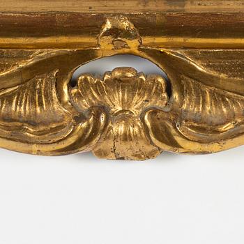 Spegel, stockholmsarbete i rokoko, 1700-talets mitt.
