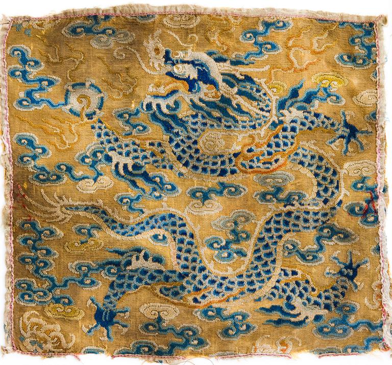 Insignia, siden. Qingdynastin, Qianlong (1736-95).