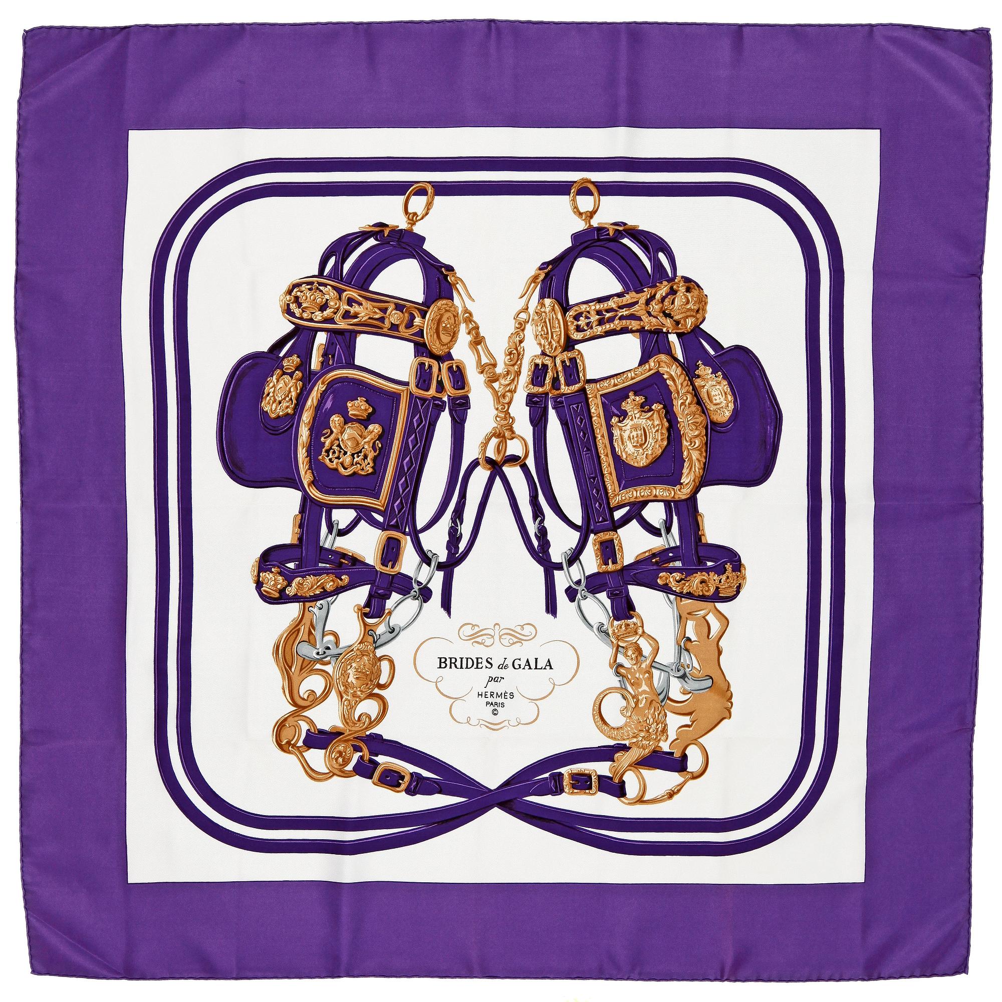HERMÈS, scarf, "Bride de Gala".