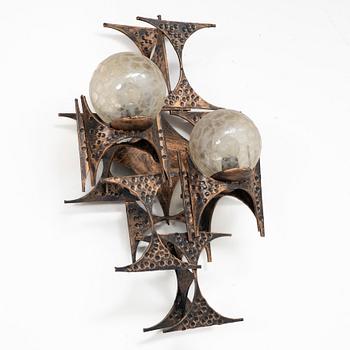 Marc Weinstein, wall lamp, Brutalism, 1960s.