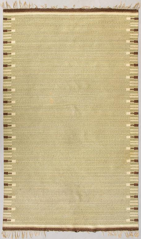 Aappo Härkönen, A 1930s Finnish flat weave carpet. Circa 315x190 cm.